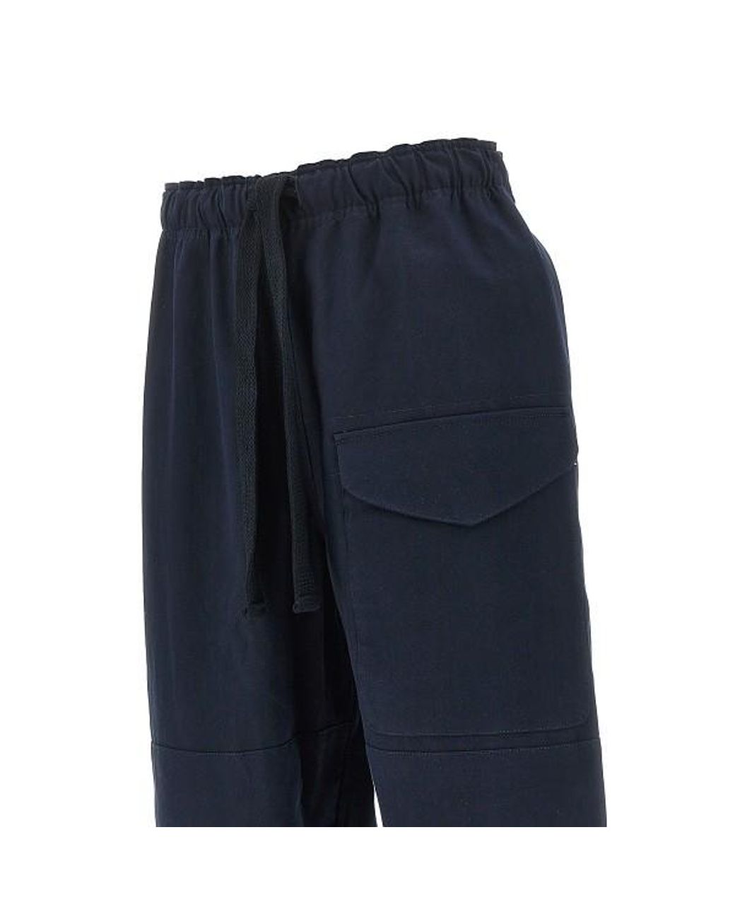 Studio Nicholson Blue Elastic Waist Casual Pants for men