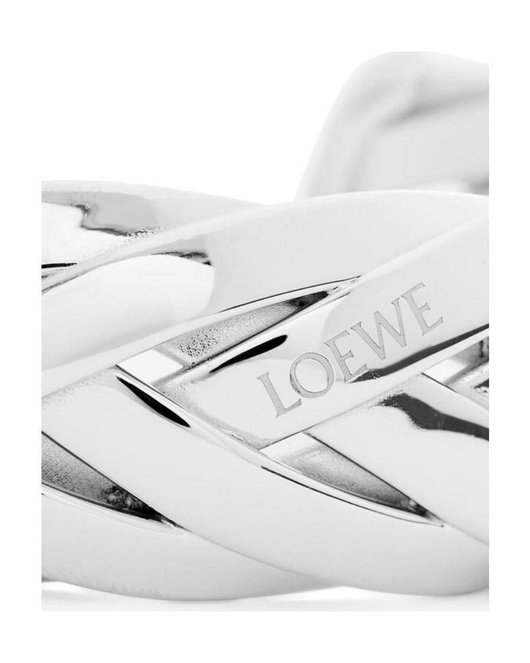 Loewe White Large Braided Cuff