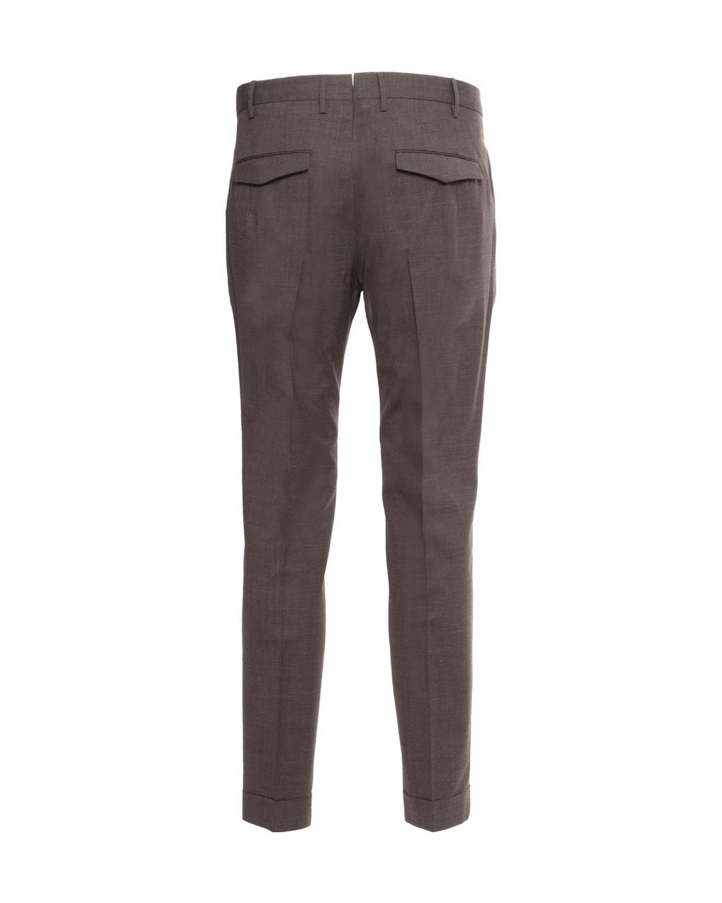 PT01 Gray Pt Torino Turn-Up Hem Straight-Leg Trousers for men