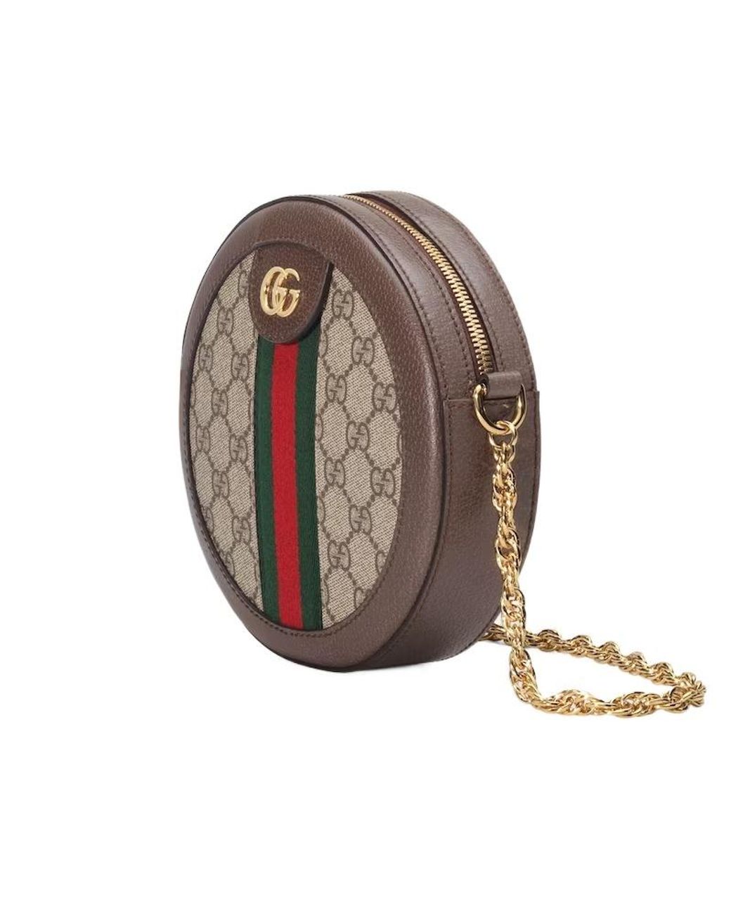 Gucci Brown Ophidia Gg Supreme Mini Shoulder Bag