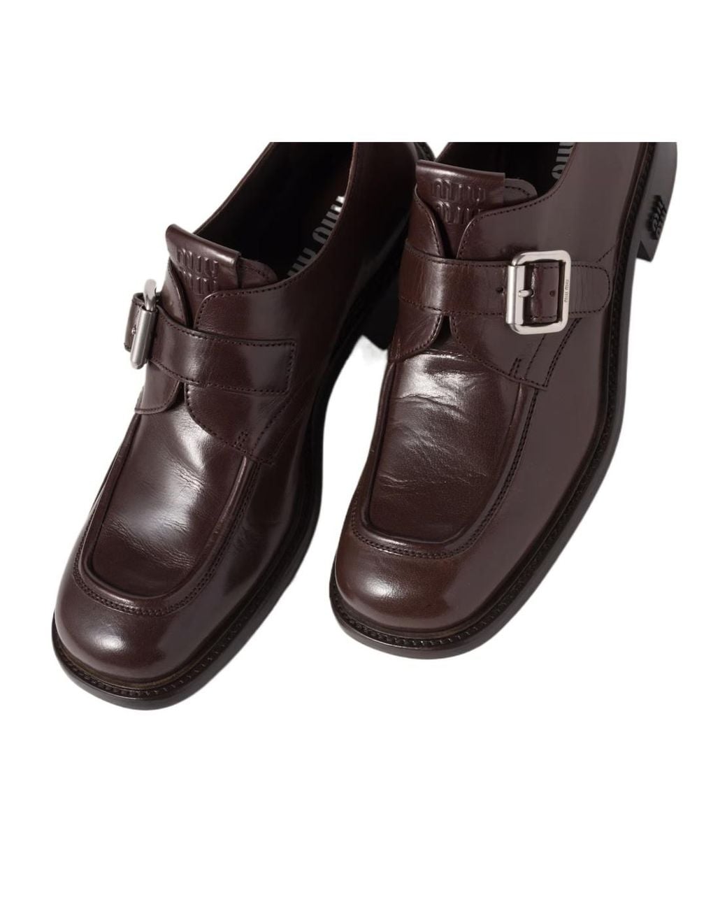Miu Miu Brown Leather Brogues