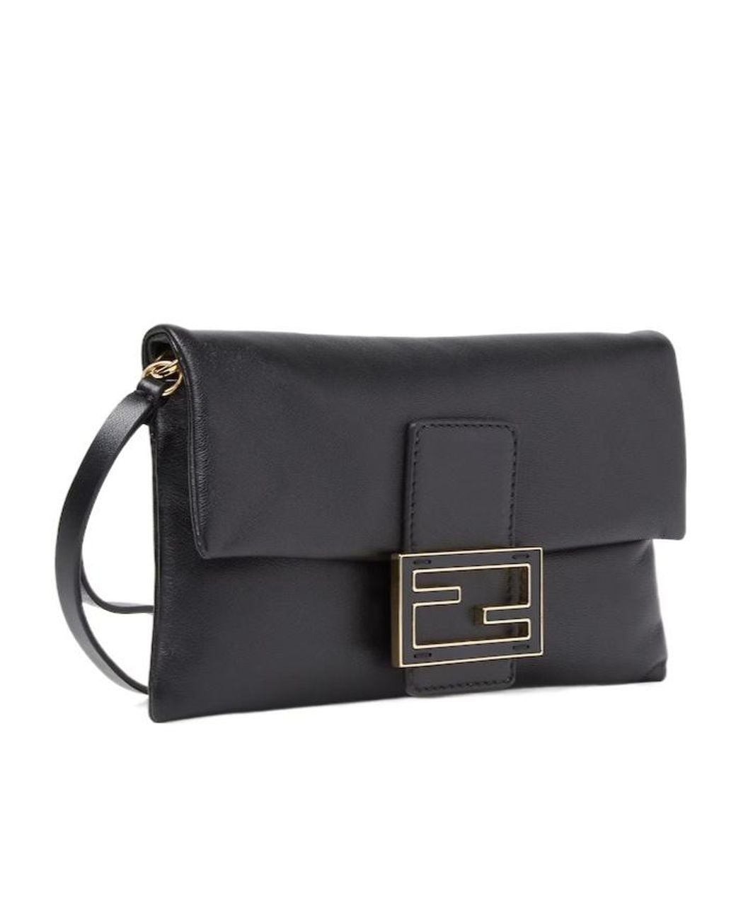 Fendi Black Mamma Baguette Pouch