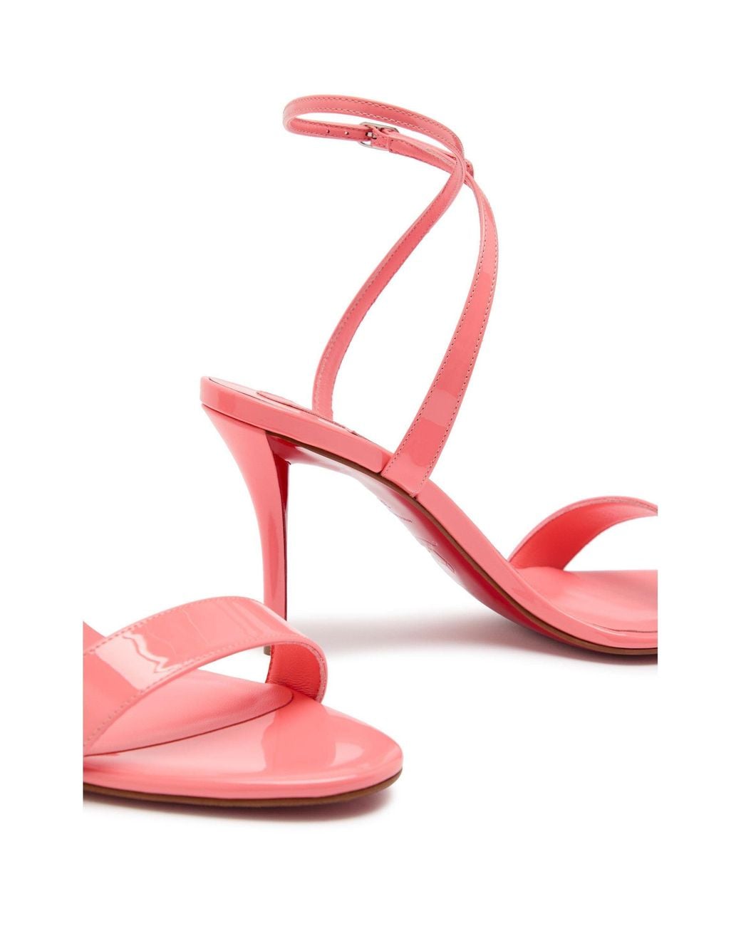 Christian Louboutin Pink Patent Leather Sandals