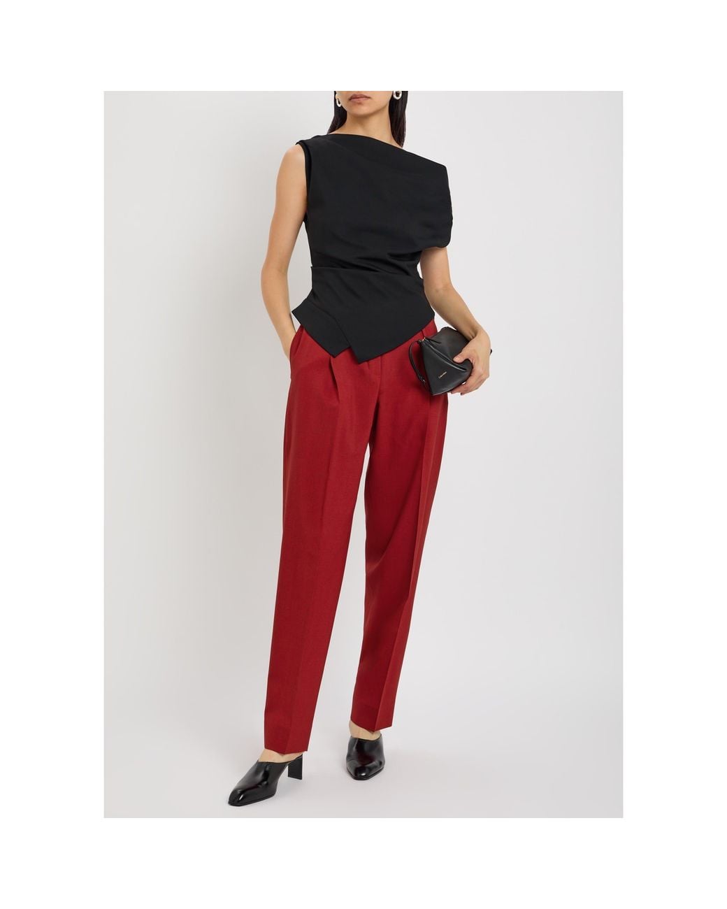 Rohe Red Woolen Trousers