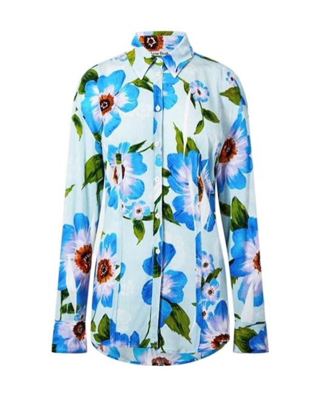 Acne Blue Long-Sleeved Shirt