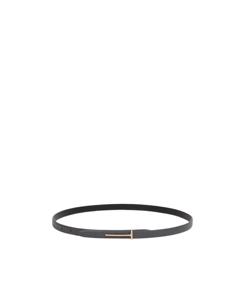 Tom Ford White Slim-T Belt