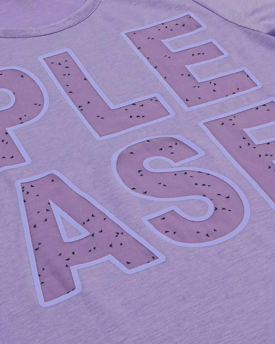 Armani Jeans Purple Crew Neck Logo T-Shirt