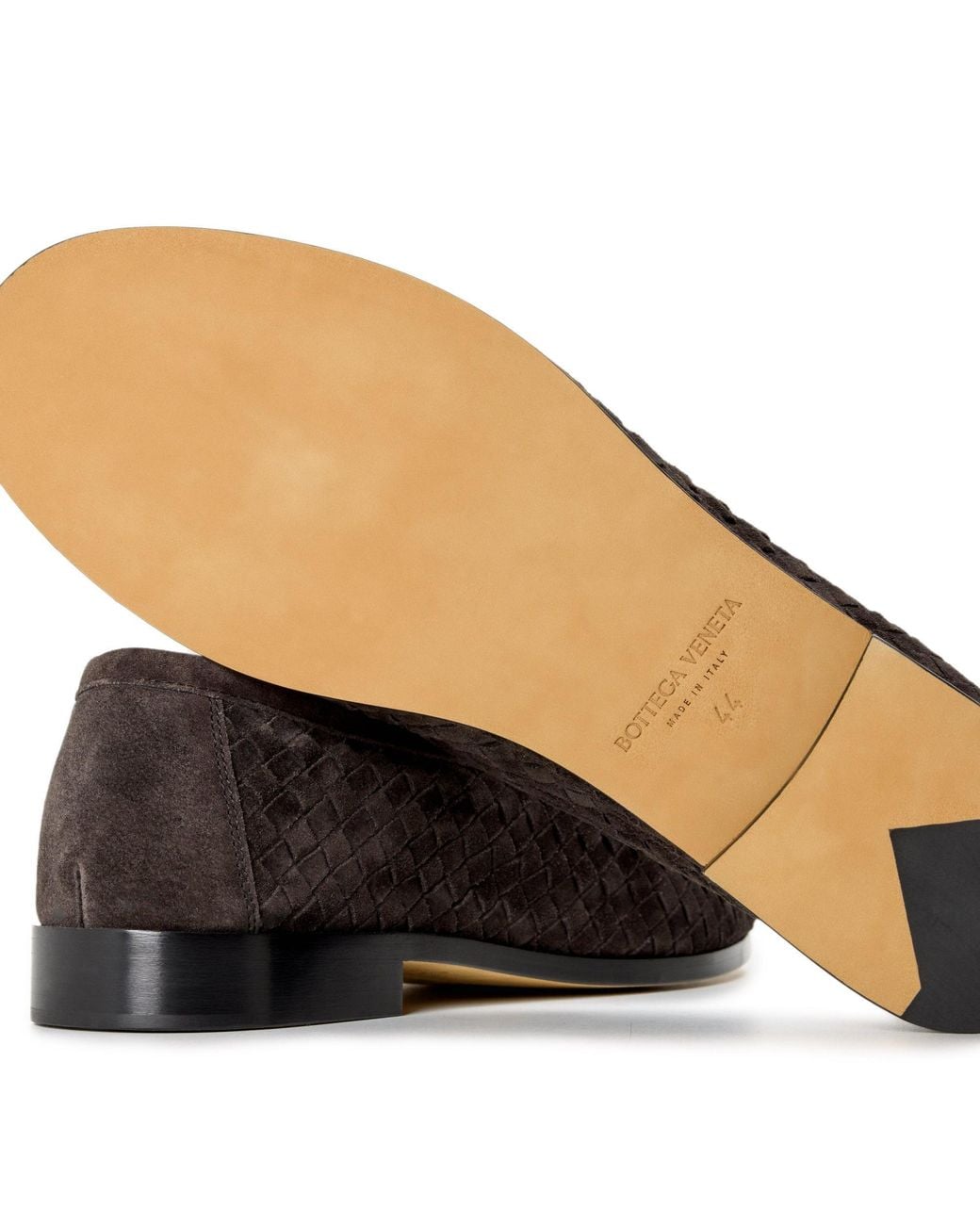 Bottega Veneta Brown Woven Suede Loafer for men