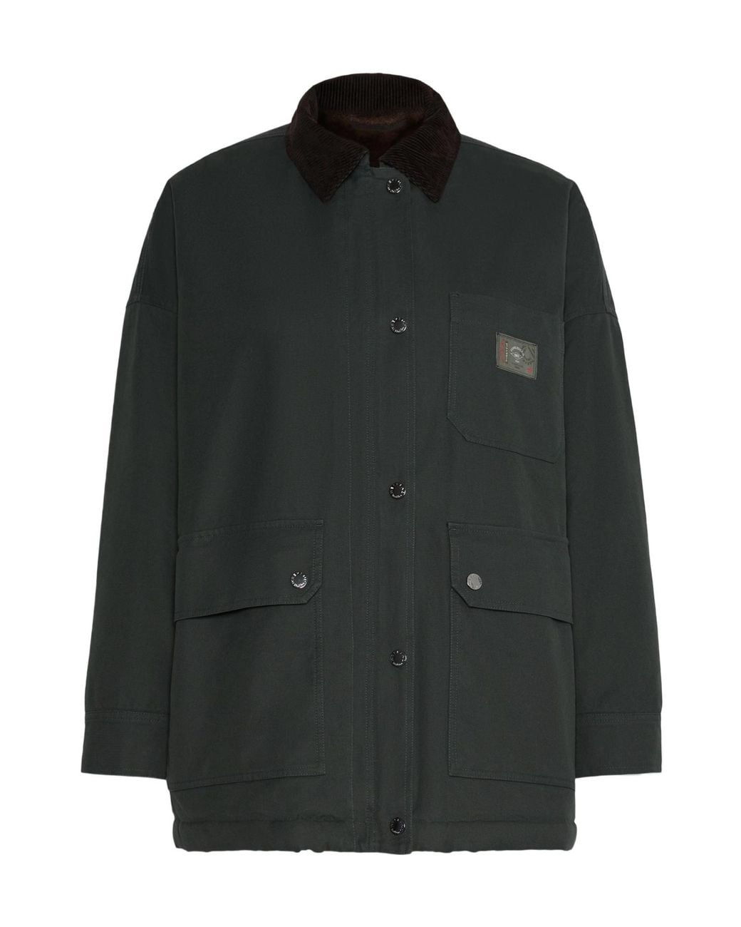 Weekend by Maxmara Black Cotton Canvas Jacket