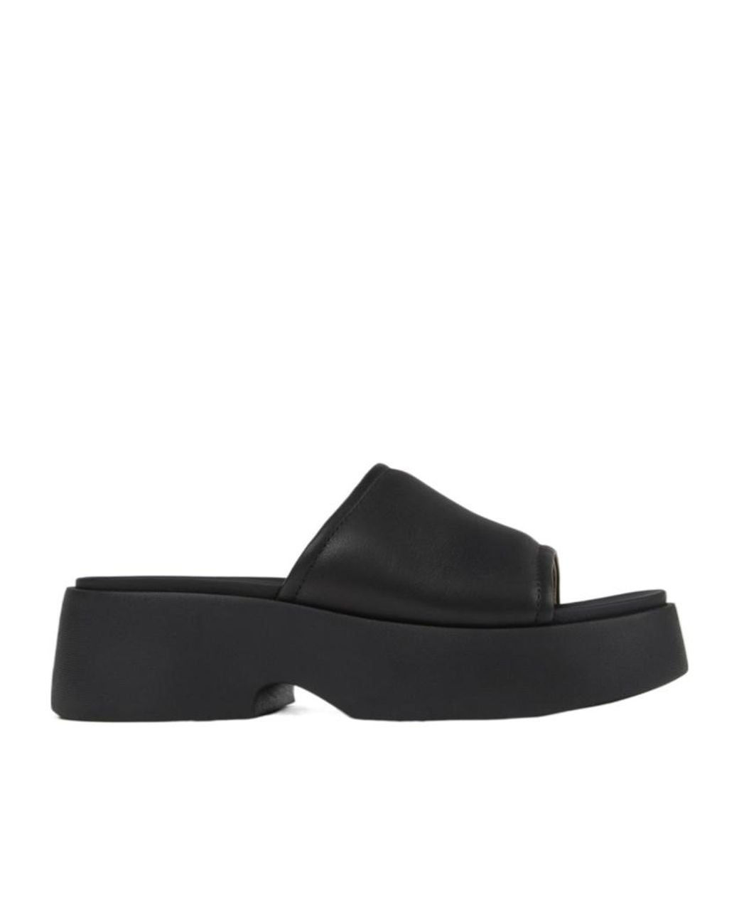 Camper Black Tasha Leather Sandals