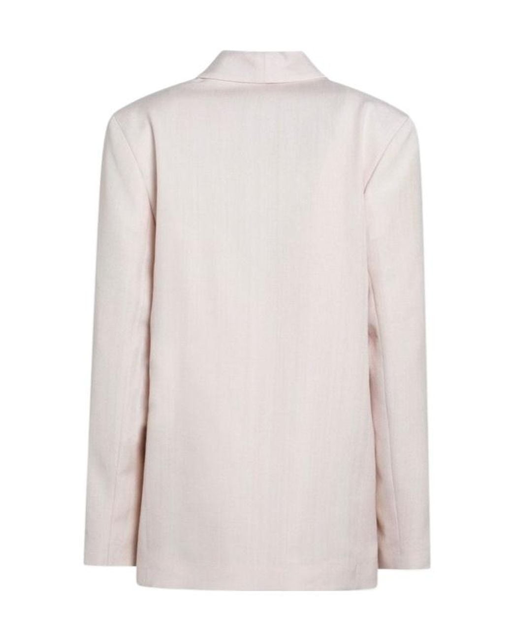 Loulou de Saison White Double-Breasted Jacket