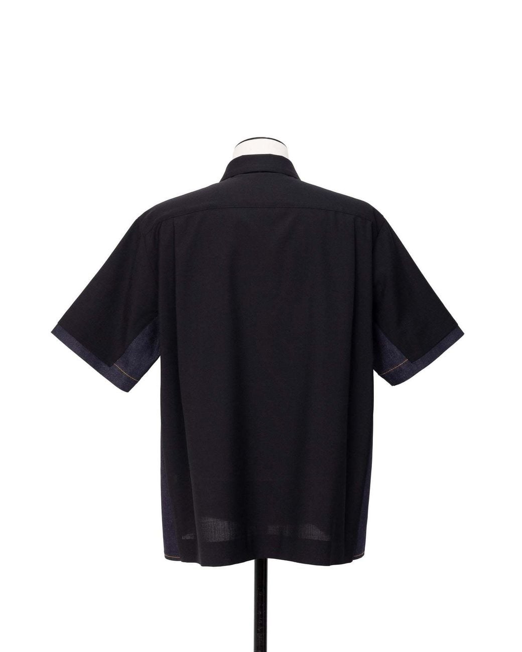 Sacai Black Patchwork Design Shirt for men