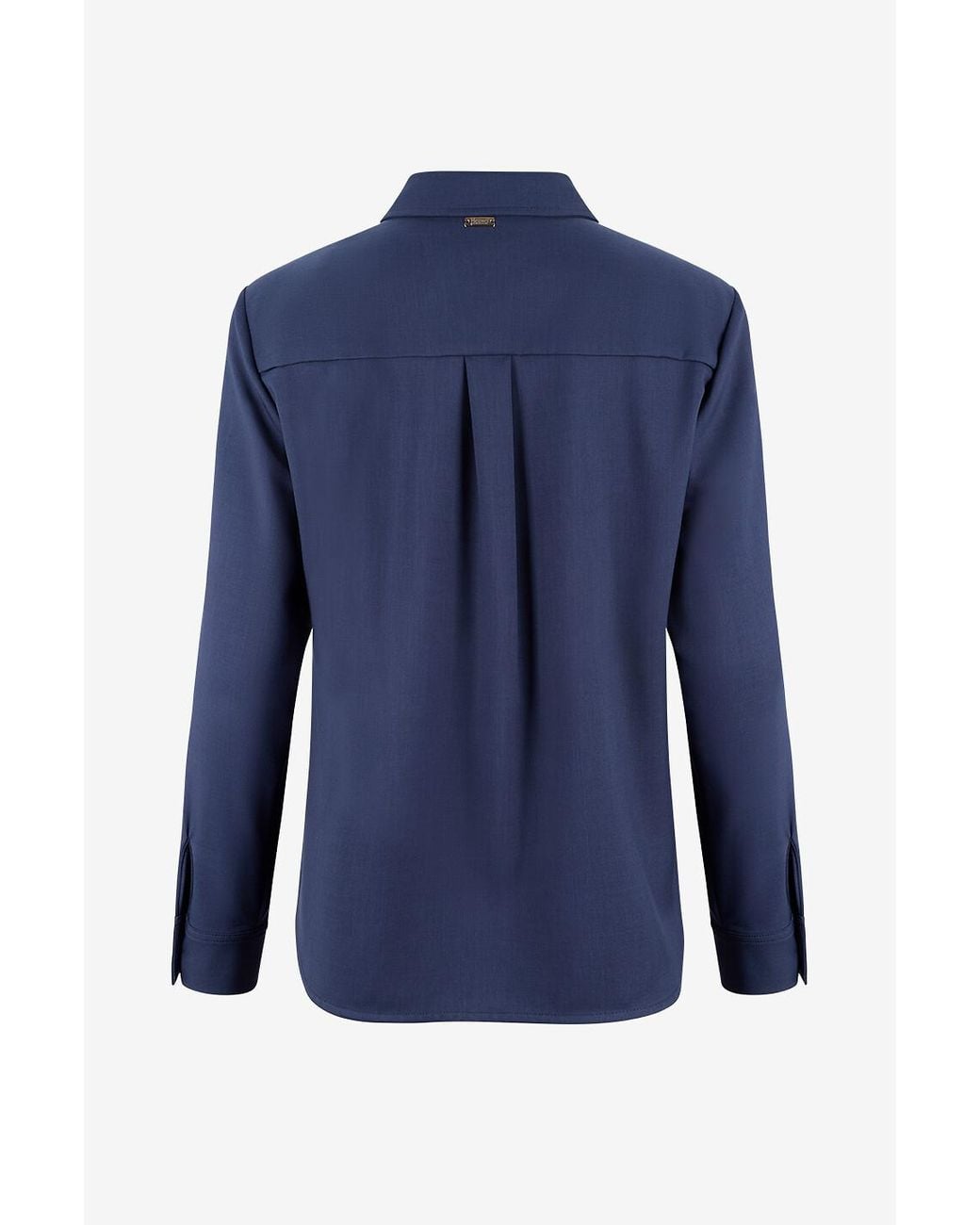 Herno Blue Chest-Pocket Long-Sleeve Shirt