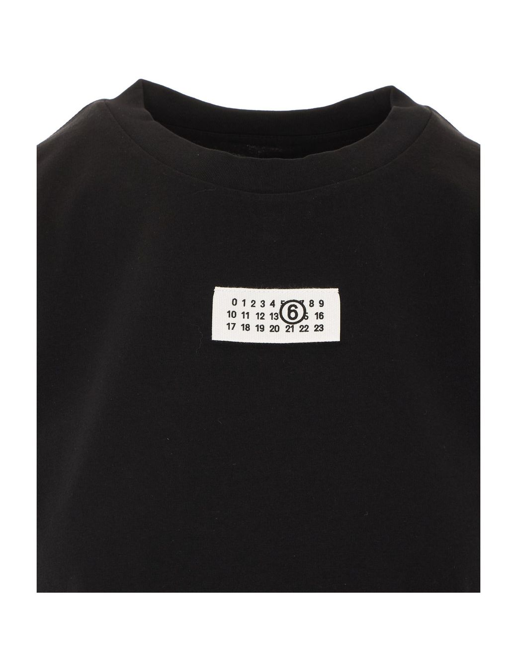 MM6 by Maison Margiela Black Logo Patch T-Shirt