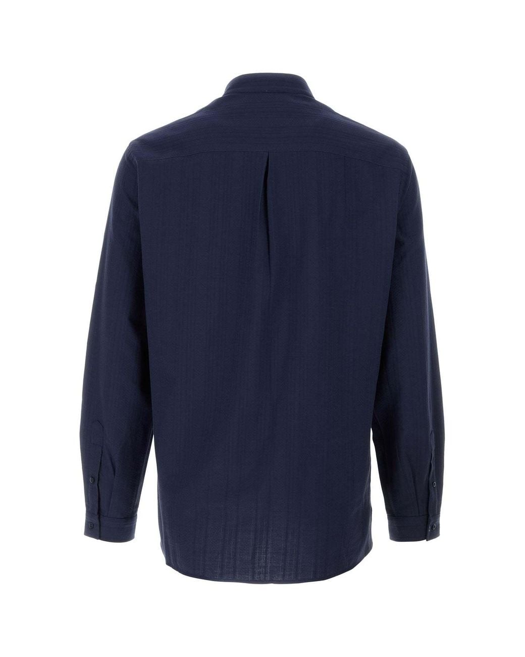 Brunello Cucinelli Blue Buttoned Shirt for men
