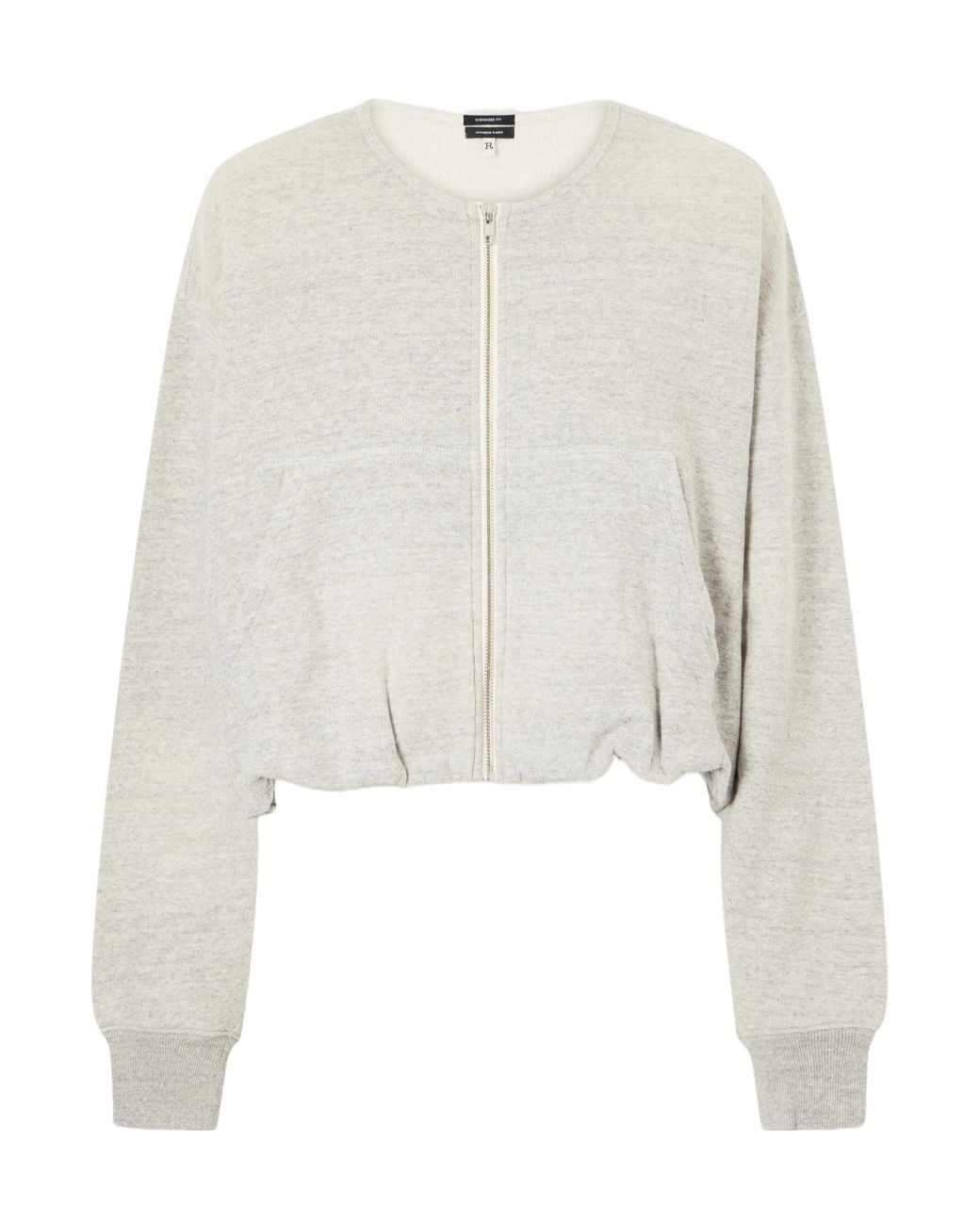 R13 White Casual Long-Sleeve Sweatshirt