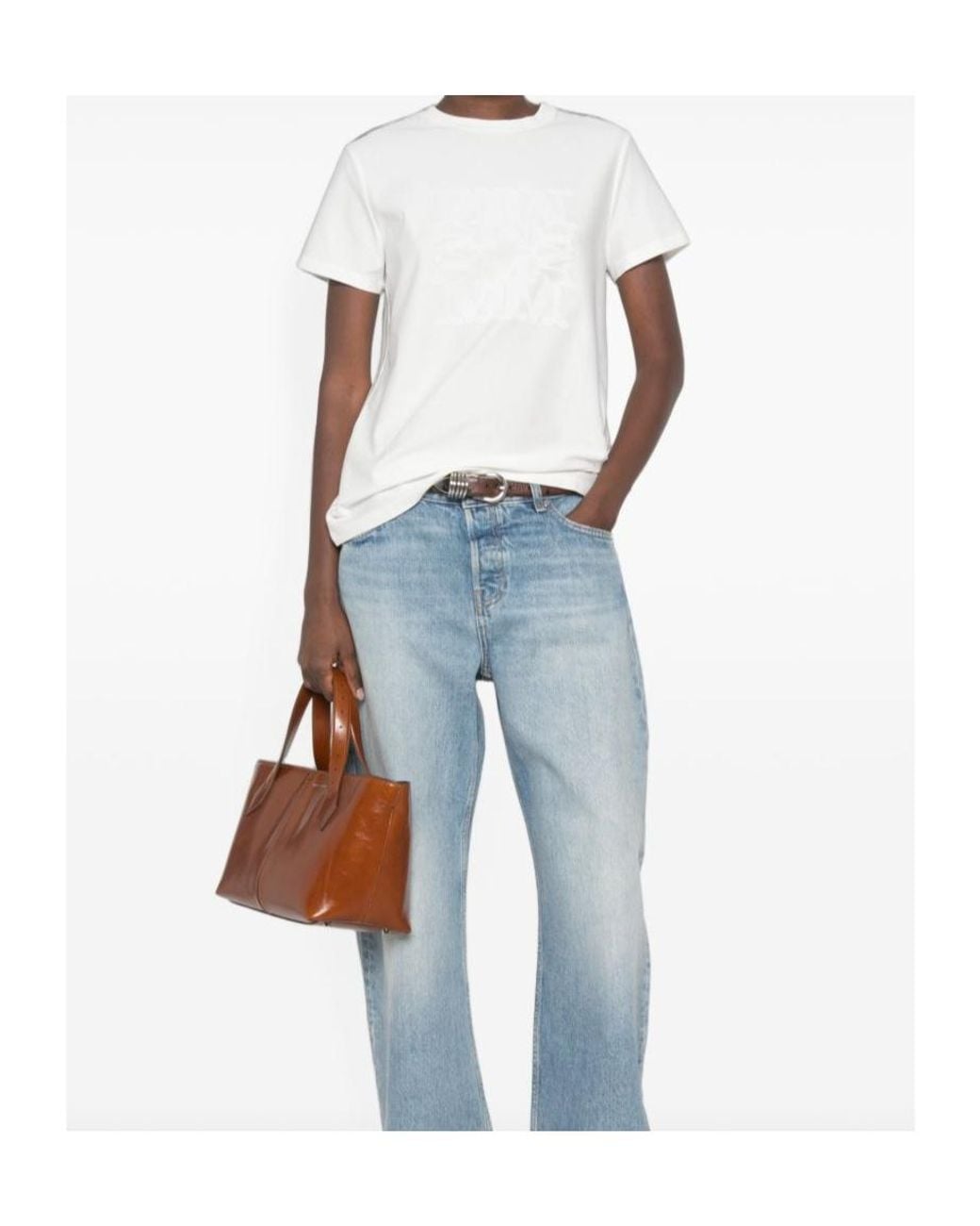Max Mara White Crewneck T-Shirt