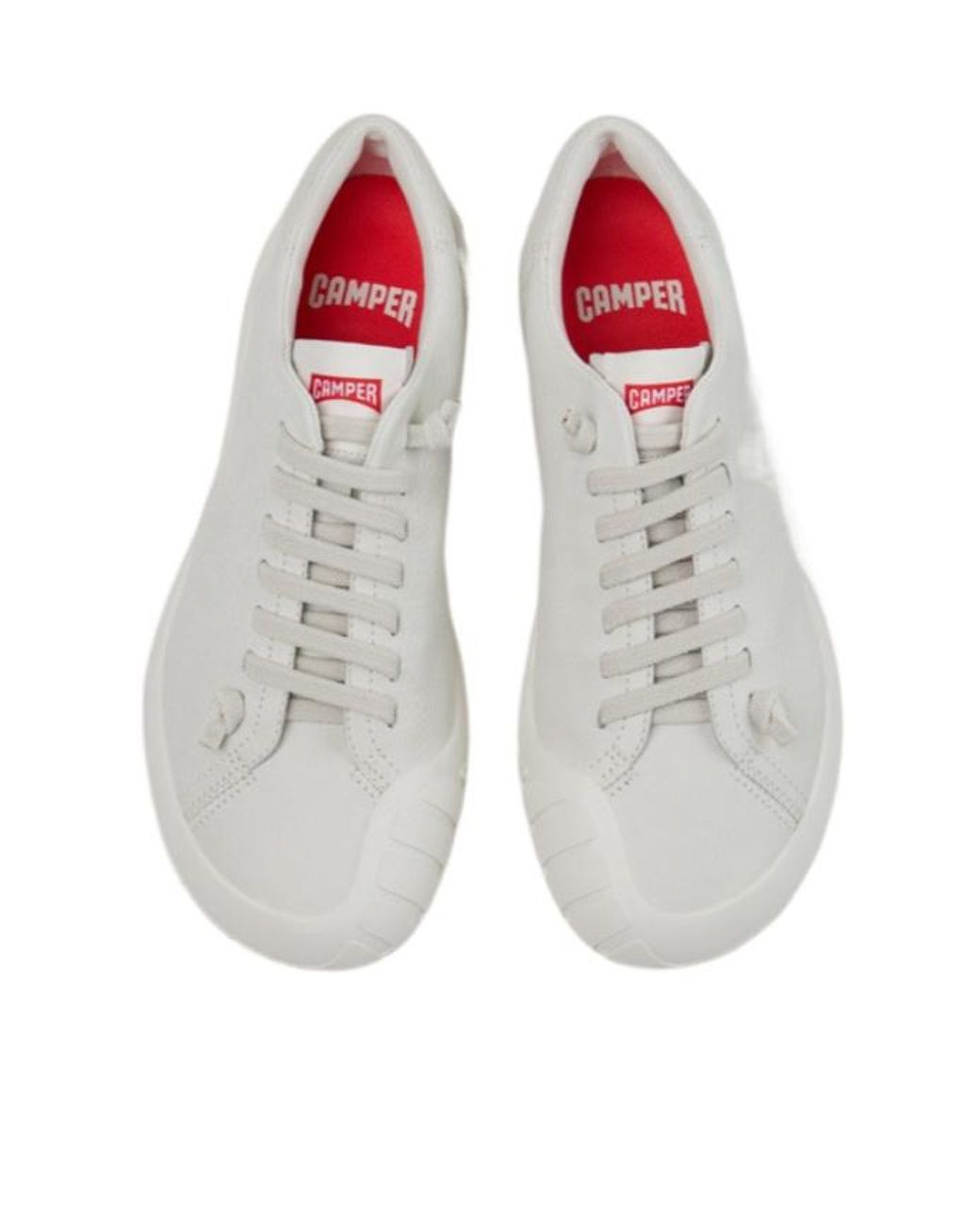 Camper White Leather Sneakers For