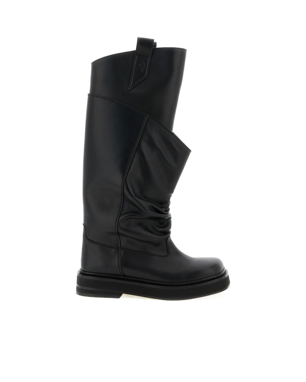 The Attico Black 'Robin Passeggiata' Combat Boots