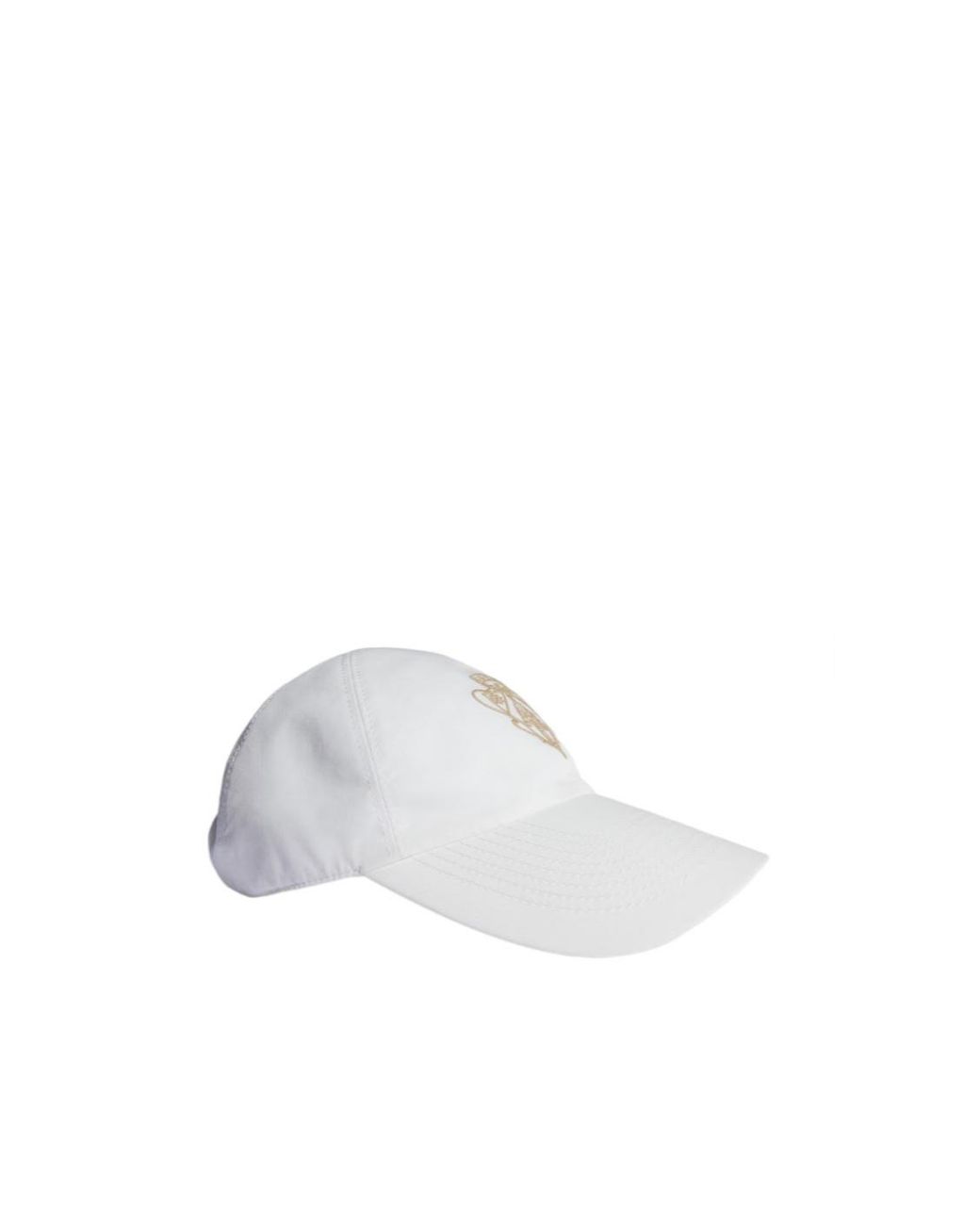 Gucci White Cotton Baseball Hat With Embroidery for men