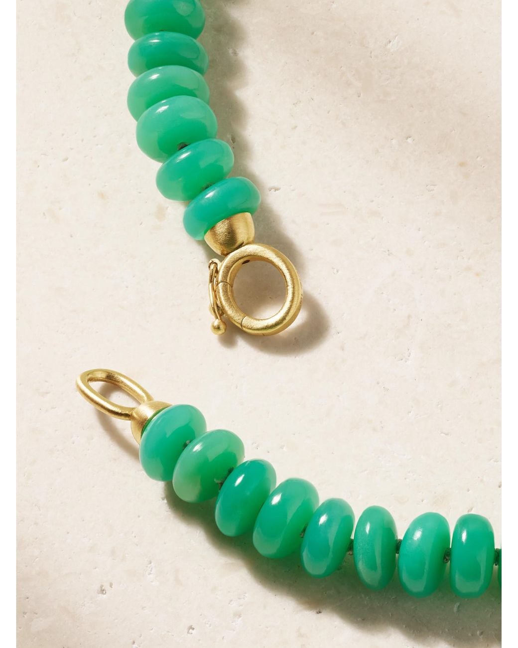 Irene Neuwirth Green 18-Karat Chrysoprase Beaded Necklace