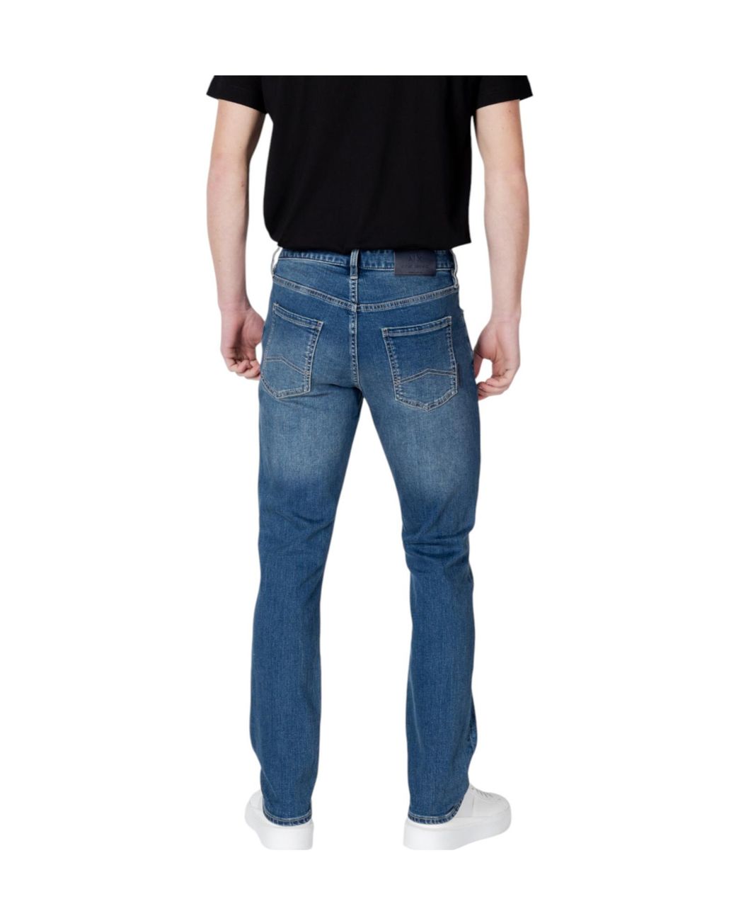 ARMANI EXCHANGE Blue Five-Pocket Jeans for men