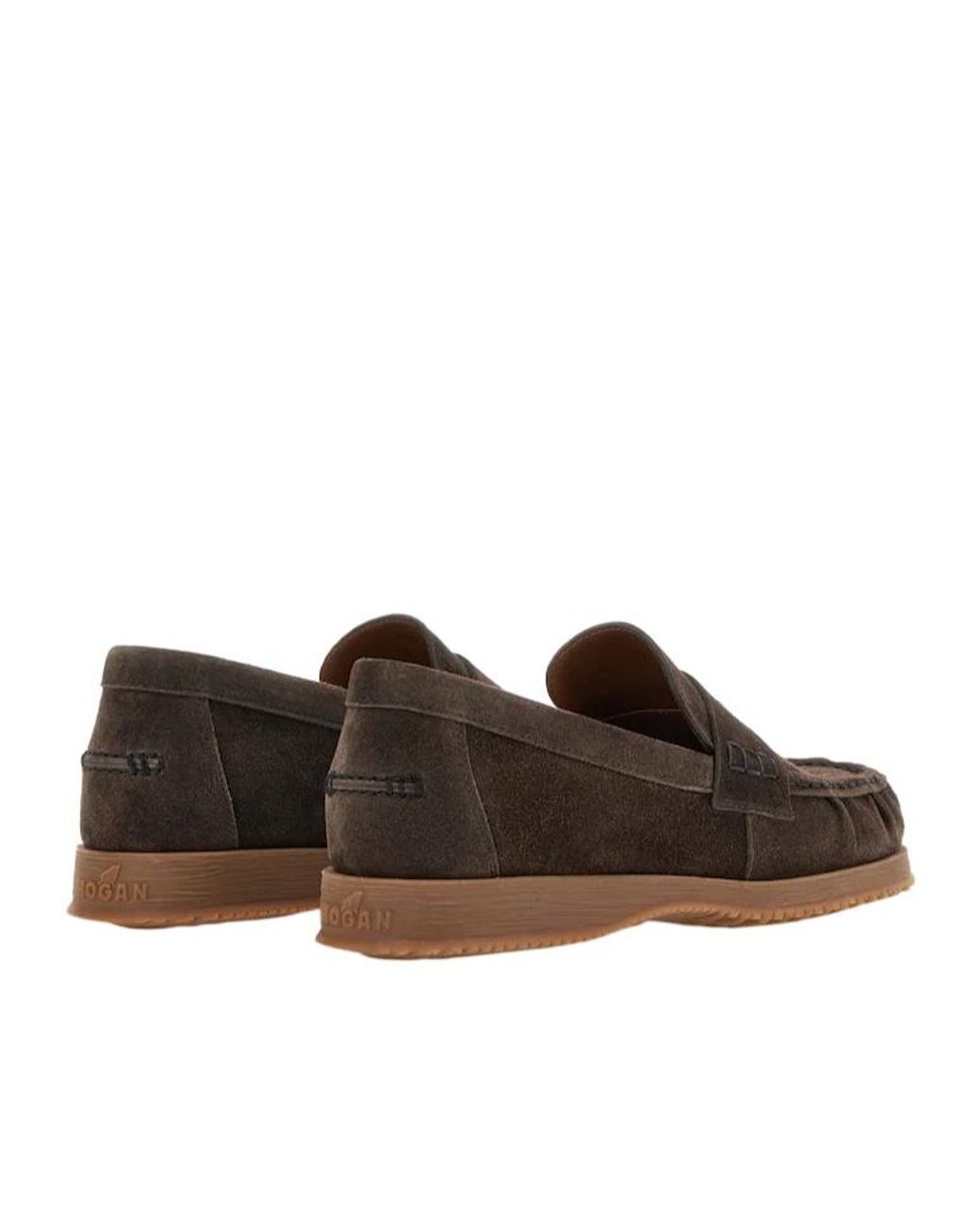Hogan Brown Traditional Loafers