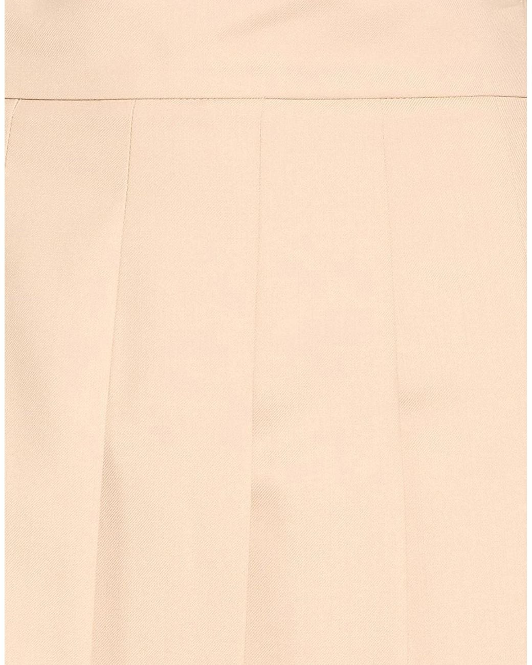 Max Mara Natural Sand Mini Skirt Virgin Wool, Polyester