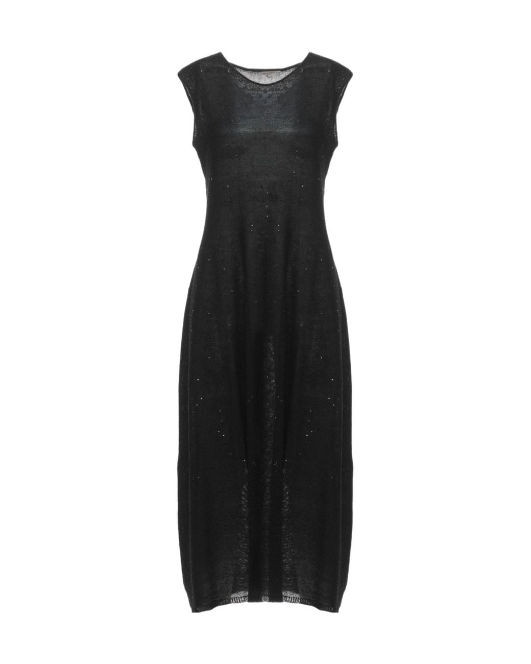 Antonelli Black Dafne Sequined Knitted Dress