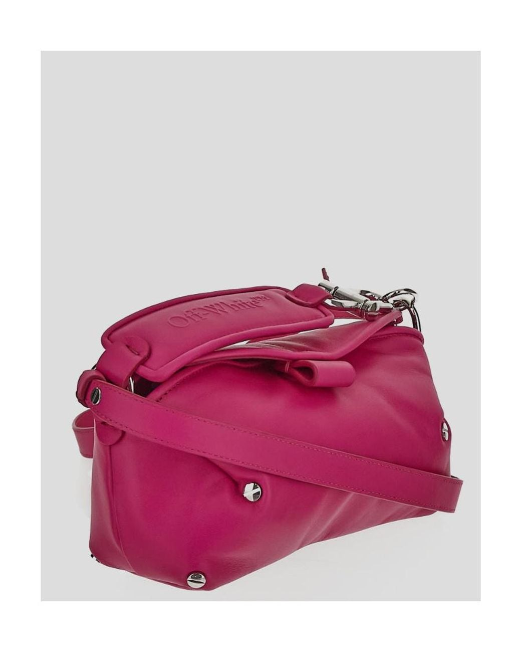 Off-White c/o Virgil Abloh Pink San Diego Foldover Top Shoulder Bag
