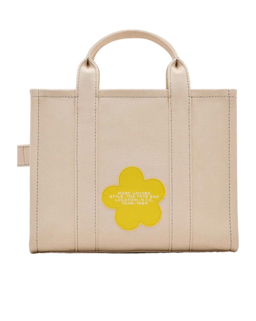 Marc Jacobs Multicolor The Daisy Script Medium Tote Bag