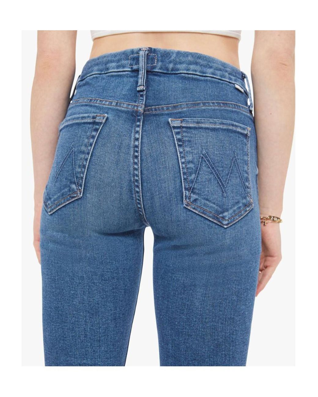 Mother Blue High-Waisted Jeans
