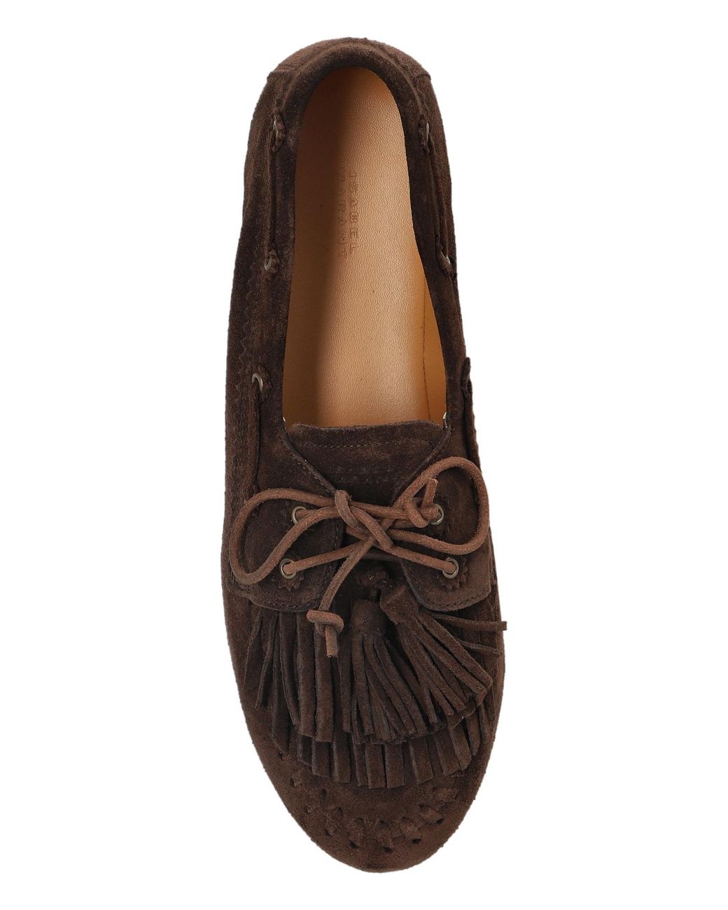 Isabel Marant Brown Lace-Up Loafers