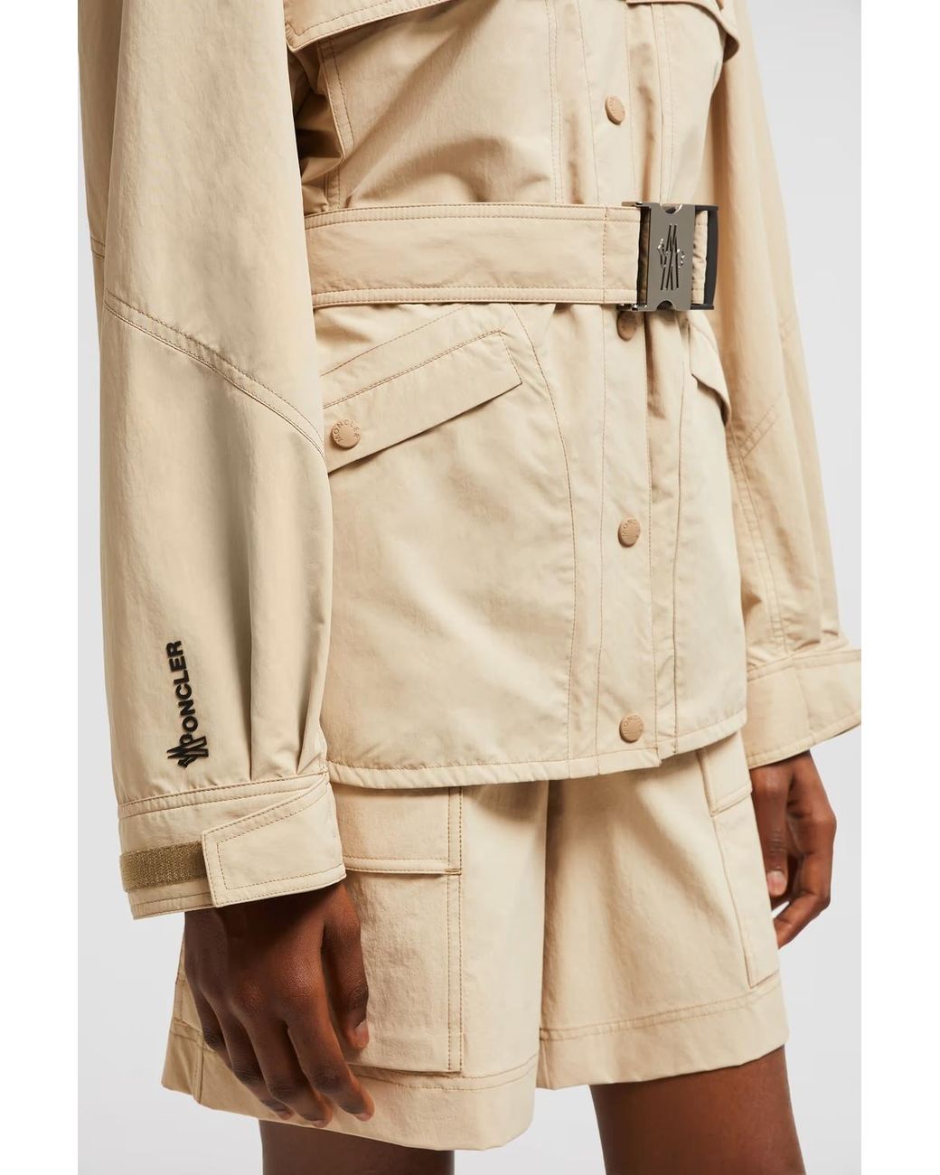 Moncler Natural Kaeng Belted Field Jacket