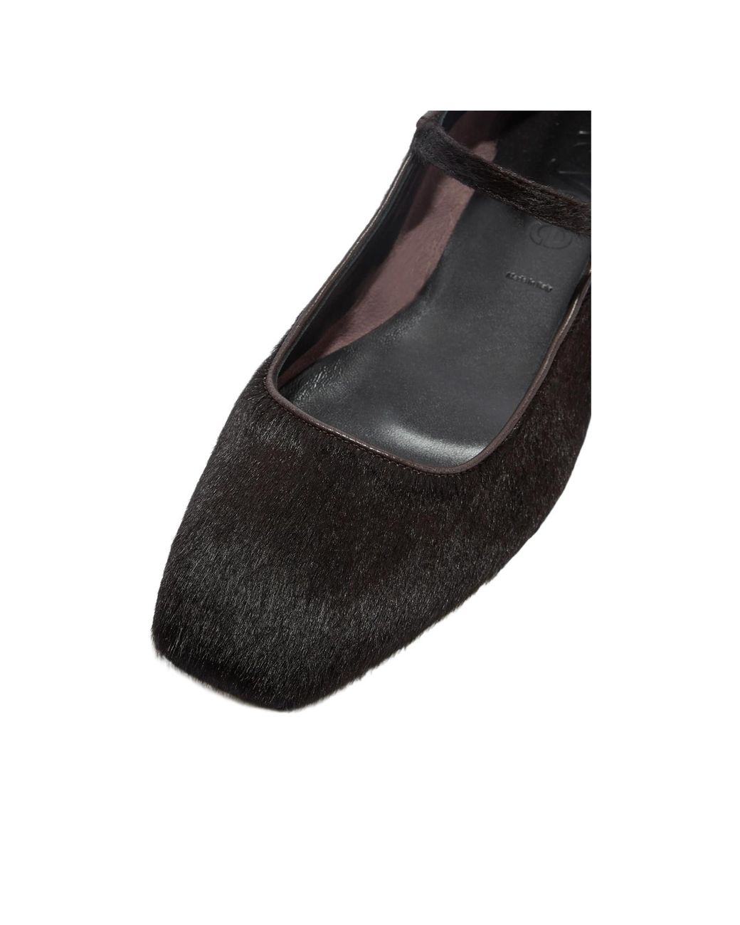 Aeyde Black A Pony Hair Flats
