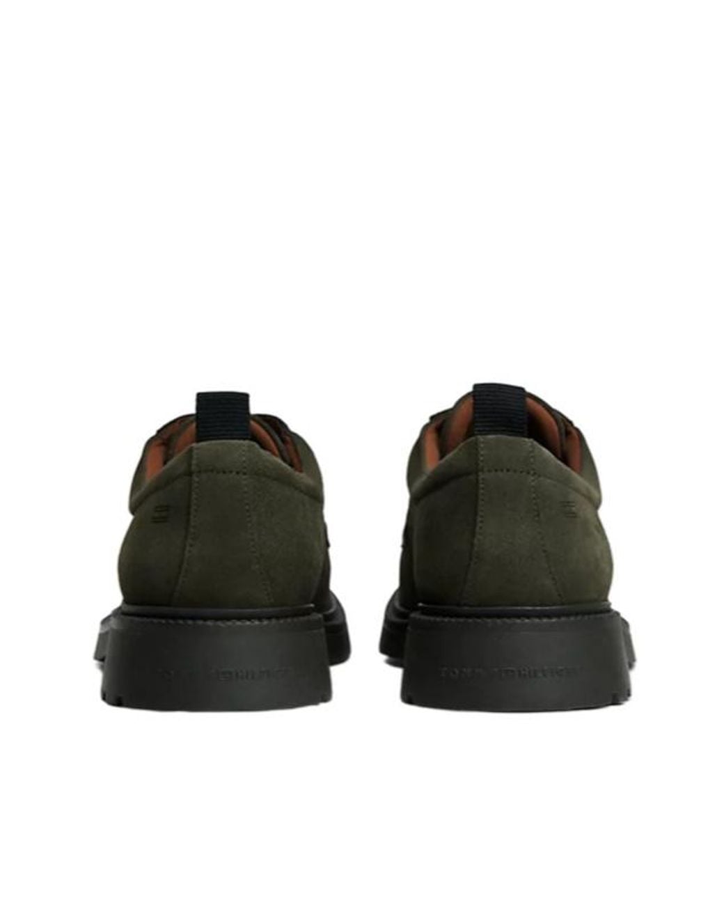 Tommy Hilfiger Green Lace-Up Suede Derby Shoes for men