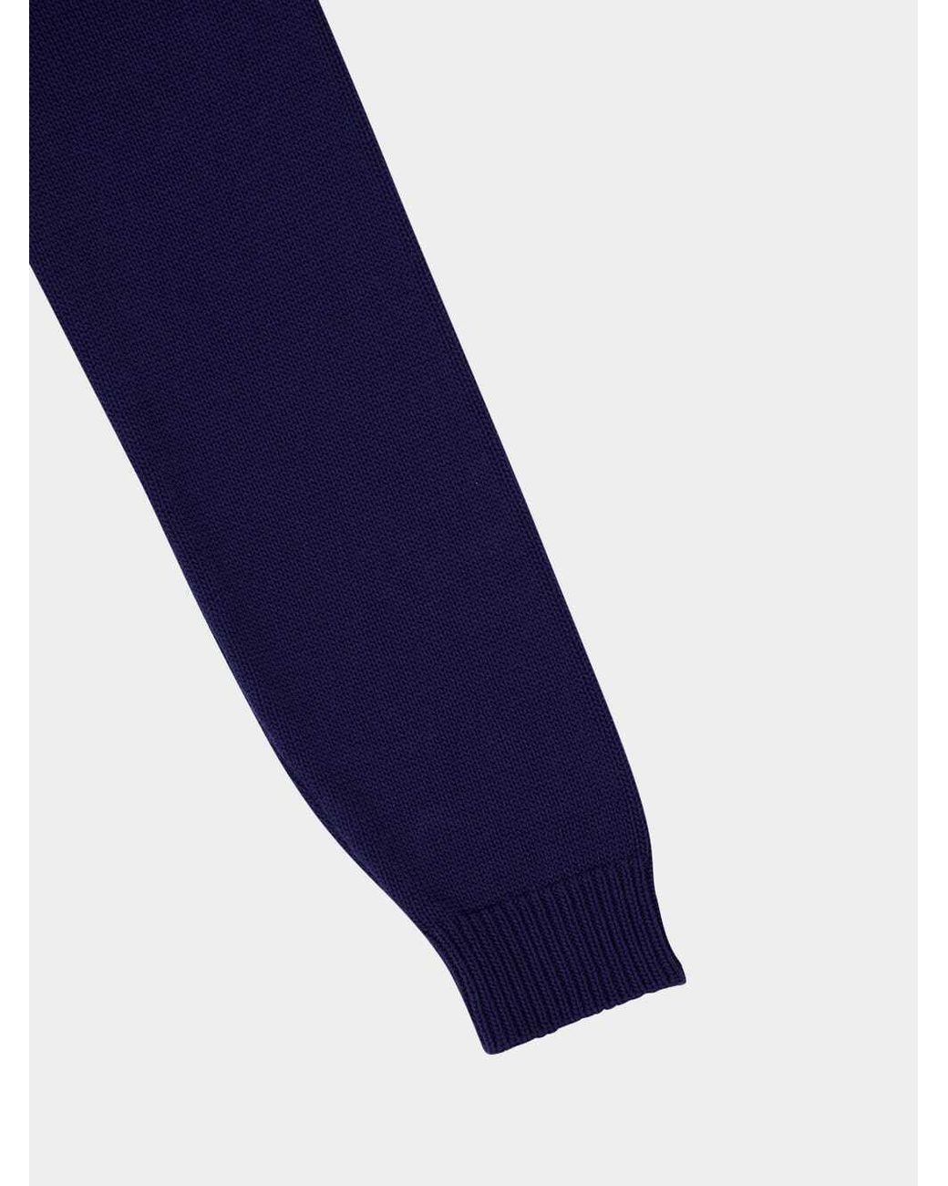 Marni Blue Logo-Embroidered Sweater for men