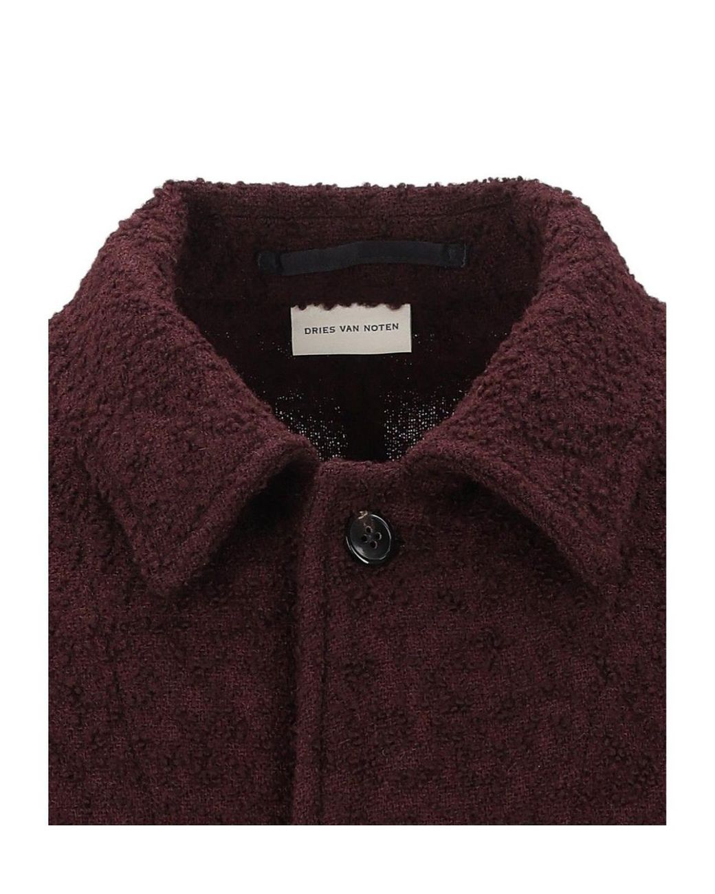 Dries Van Noten Purple Braxton Textured Button Jacket for men