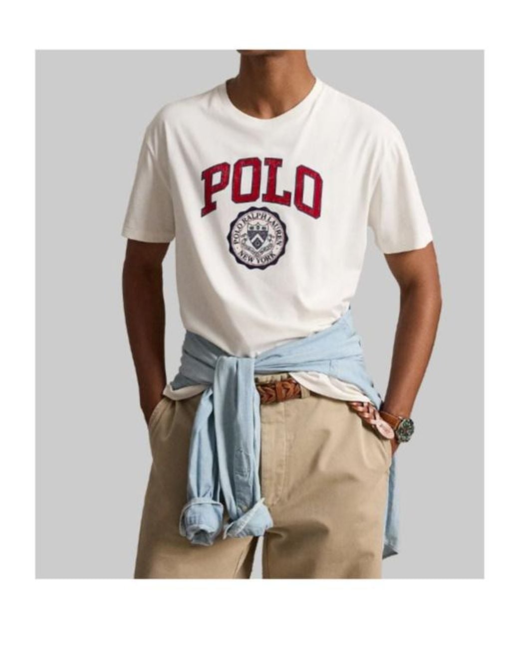 Polo Ralph Lauren White Custom Slim-Fit Logo T-Shirt for men