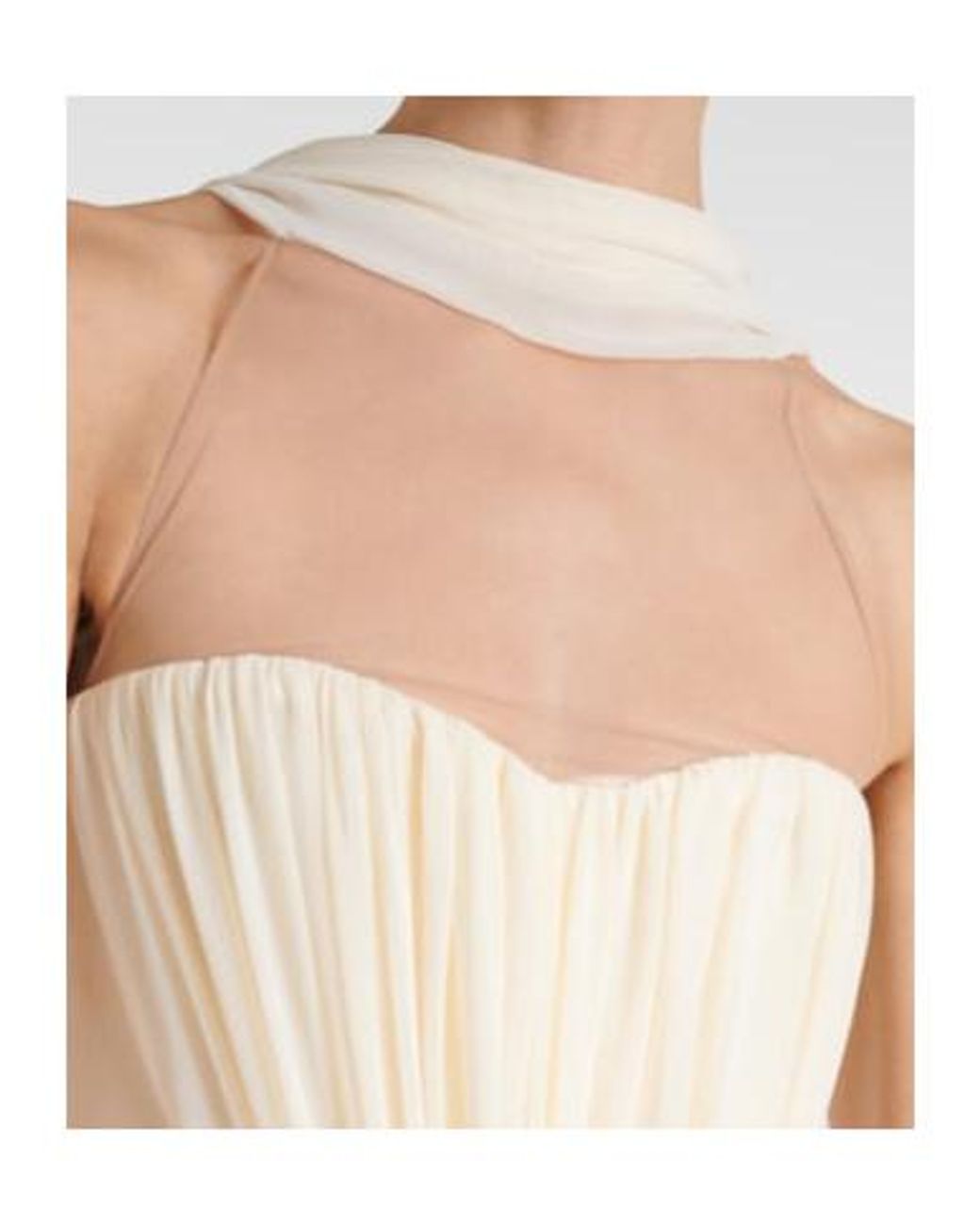 David Koma White Scarf-Detail Ruched Cady Cocktail Dress
