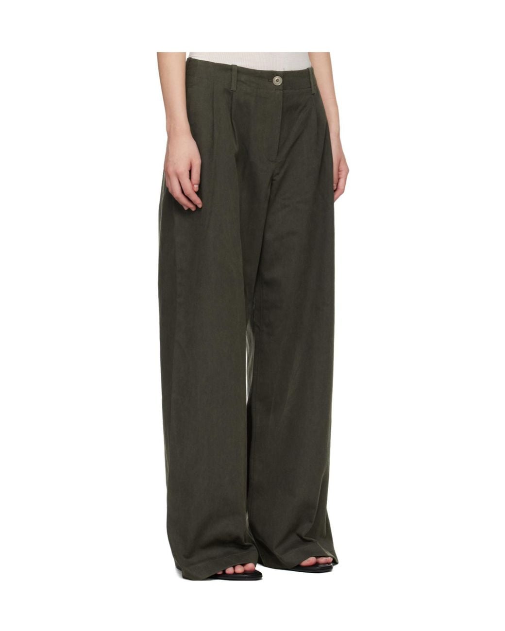 Our Legacy Green Bridge Chino Belt Loop Casual Pants