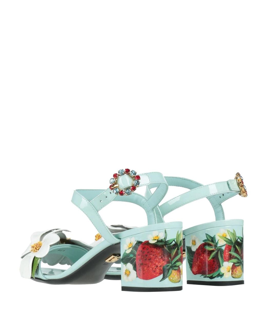 Dolce & Gabbana Blue Flower-Decorated Sandals