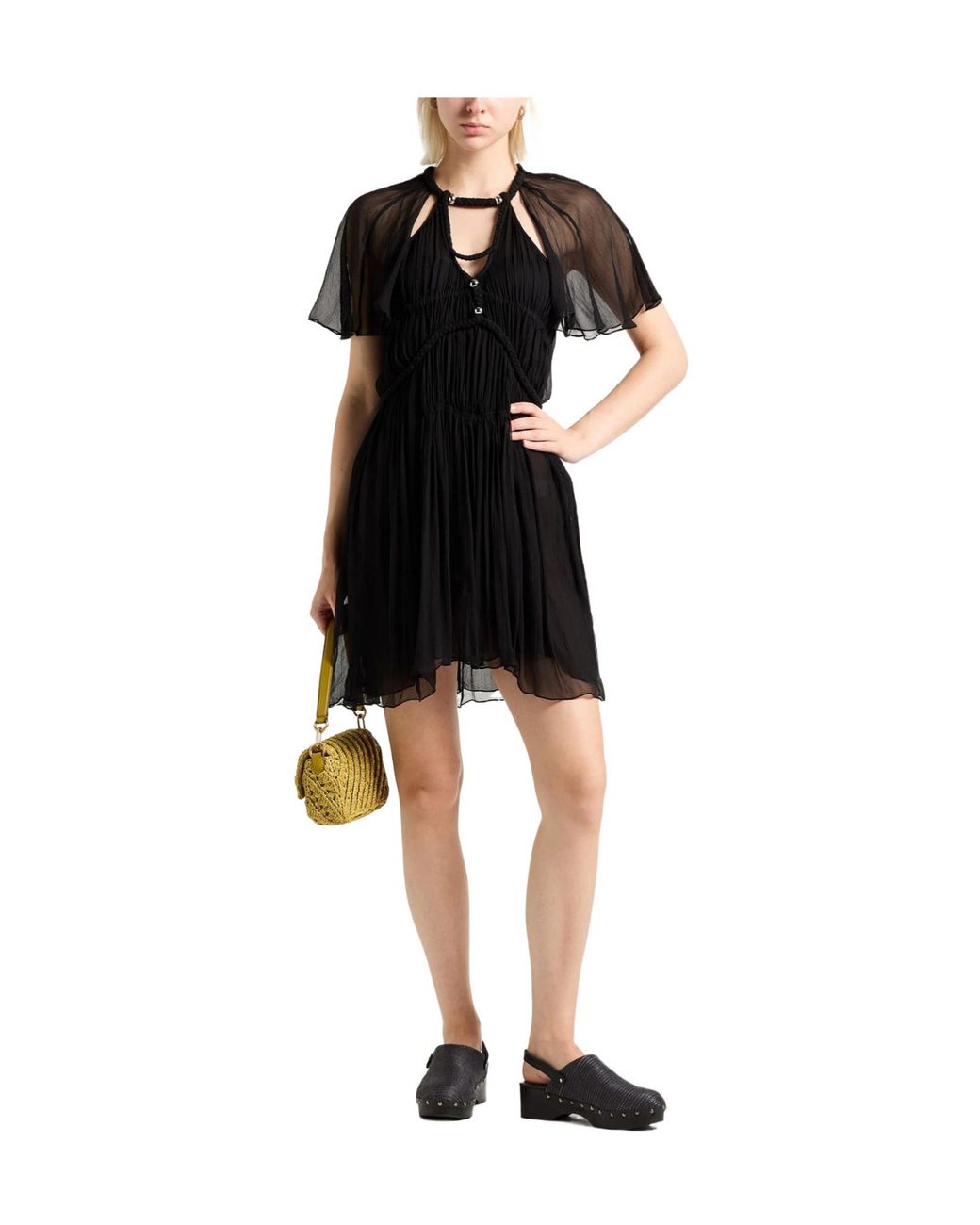 Isabel Marant Black Mini Dress Silk