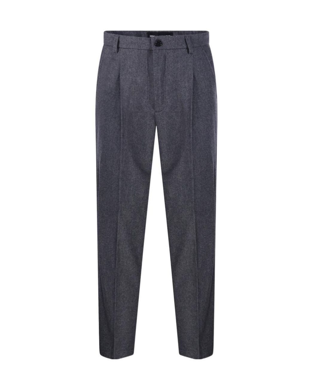 Department 5 Blue Pleated Gin Pants for men