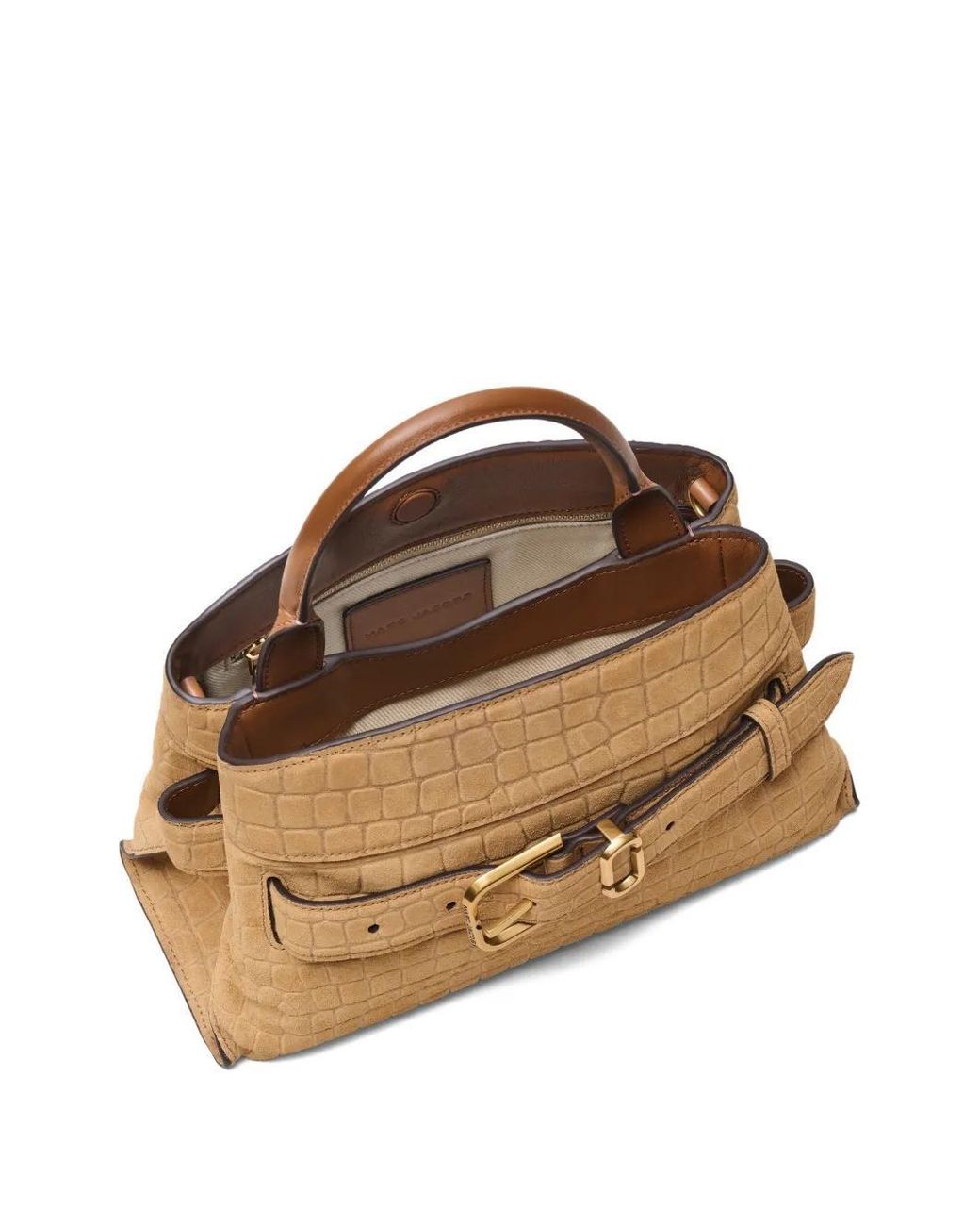 Marc Jacobs Metallic Embossed Dakota Small Satchel Bag