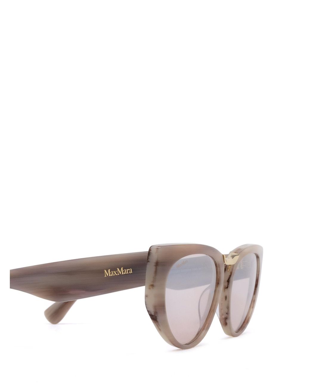 Max Mara White Cat-Eye Sunglasses