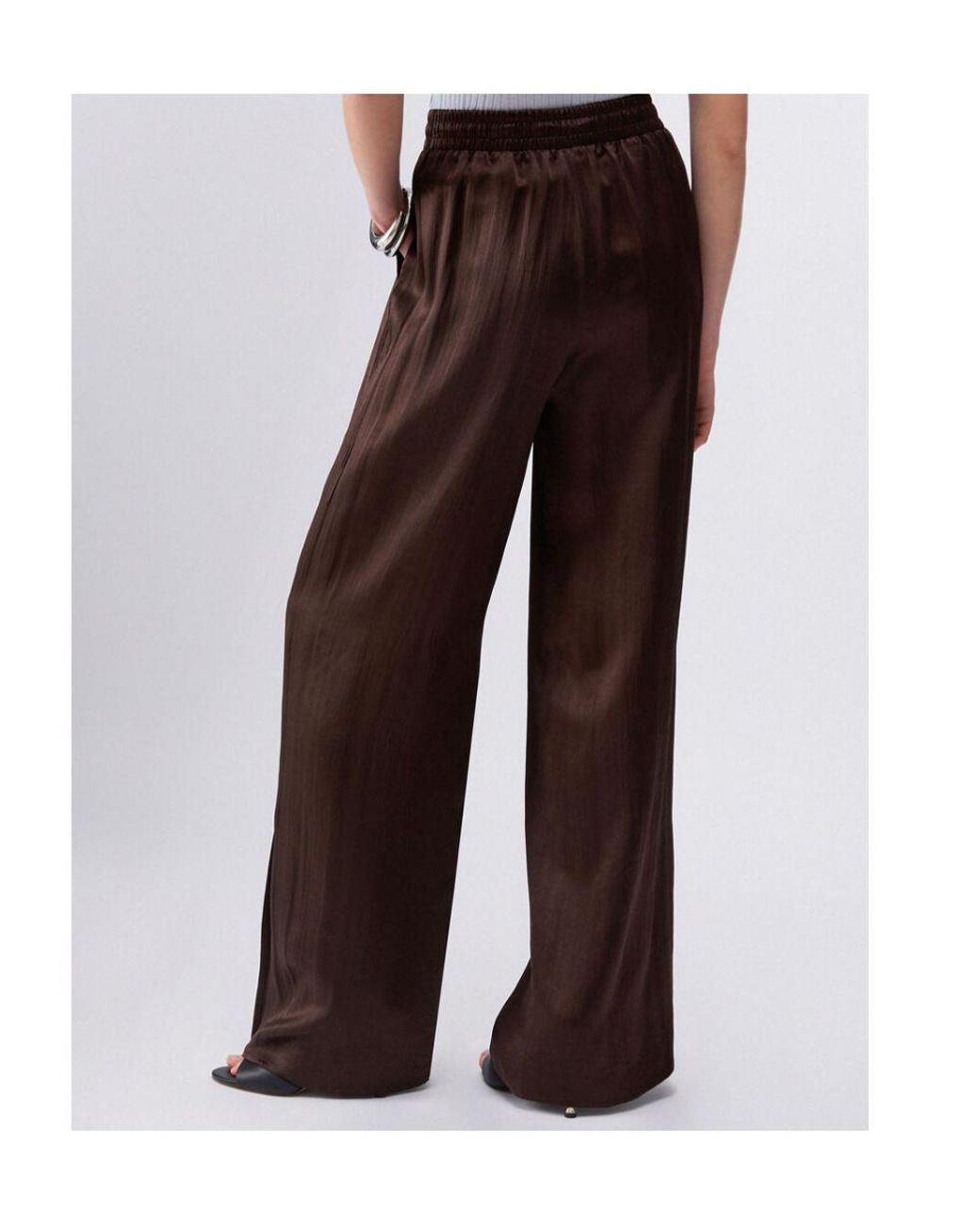 Liu Jo Purple Pleated Flared Pants