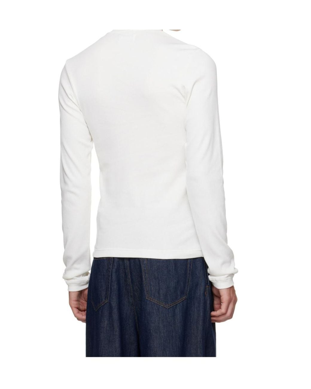 Magliano White Serafino Long-Sleeve T-Shirt for men