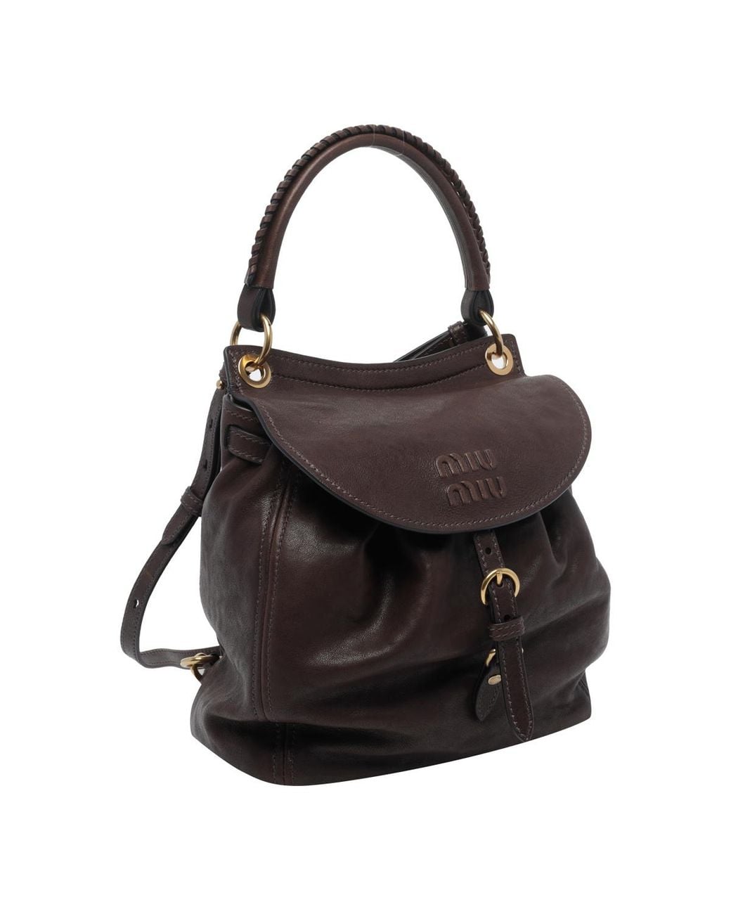 Miu Miu Black Logo Backpack