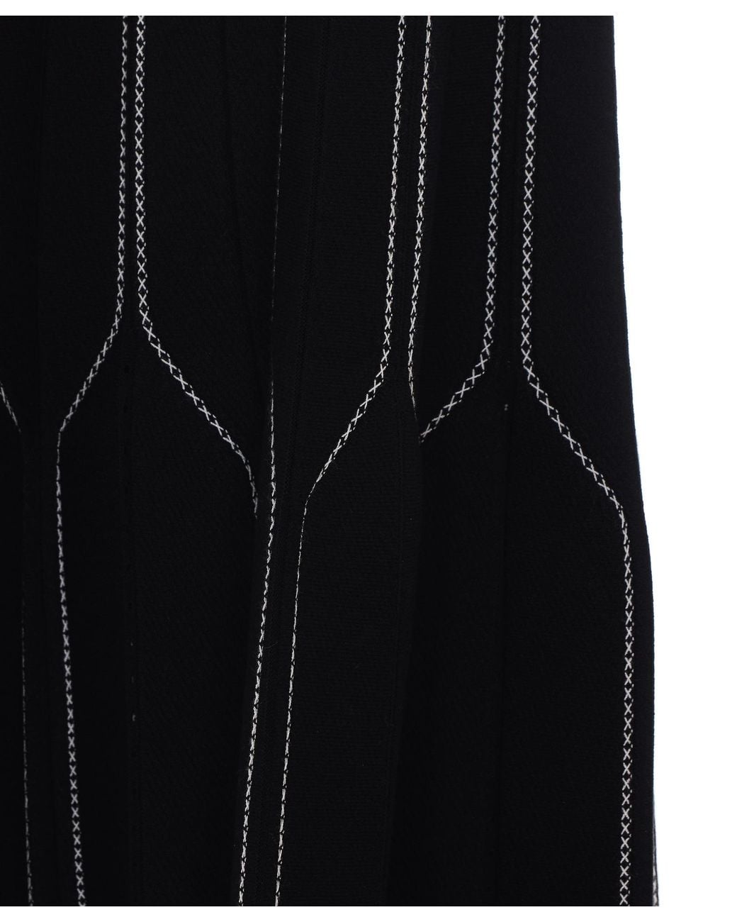 Elisabetta Franchi Black Origami Knit Skirt